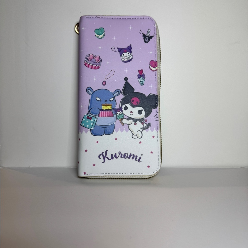 Kuromi Purple ice cream Hello Kitty Friends NWT Wallet